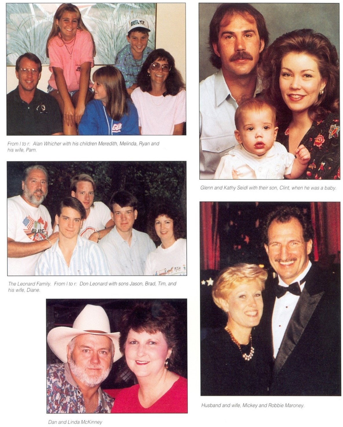 A collage of photos of Secret Service personnel killed in the April 19, 1995, Oklahoma City bombing and their families.