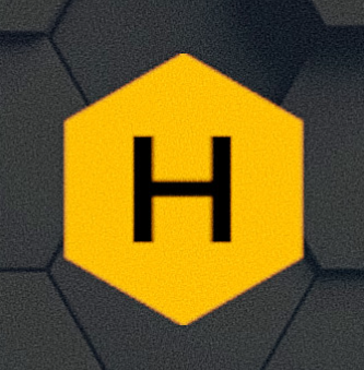 Hexagon with an H in the center logo
